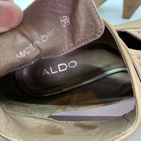 Aldo Tan stud heeled bootie - Picture 7 of 8
